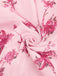 [Prevendita] Abito Tutu Rosa Anni '50 Floreale a Fiorellini Corsetto con Lacci Sul Retro 5