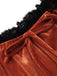 [Prevendita] Set Gonna e Top Arancione Anni '70 con Spalle Scoperte Orlo a Fazzoletto e Corsetto in Vita 6