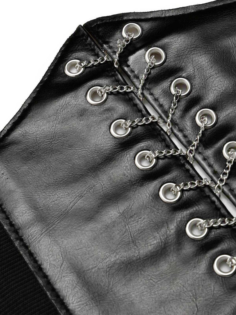 [Prevendita] Set Gonna e Top Arancione Anni '70 con Spalle Scoperte Orlo a Fazzoletto e Corsetto in Vita 10