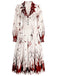 [Prevendita] Abito Red And Bianco Anni '50 e Bianco di Halloween Pipistrello Sanguestain 2