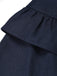 [Prevendita] Abito Blu Scuro Anni '50 a Matita con Collo Volant Peplo e Blazer 8