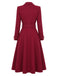 [Prevendita] Cappotto Bordeaux Anni '30 Doppiopetto con Cintura 4