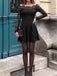 Abito Nero Anni '50 Spalle Scoperte in Pizzo Floreale Illusion 4