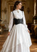 3PCS Costume Nero Anni '50 Vittoriano Gotico Rinascimentale Cosplay con Corsetto Volant 7