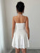 Abito mini anni '60 con scollo drappeggiato e arricciature e spalline doppie 3