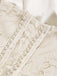 [Prevendita] Camisola maxi anni '30 color champagne in raso con corsetto in pizzo e perle 7