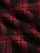 [Prevendita] 2PCS Camicetta e Gonna Rosso e Nero Anni '50 a Quadri con Colletto con Revers e Cintura 9