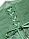 [Prevendita] Abito anni '70 verde lago con corsetto in pizzo e strati trasparenti e orlo asimmetrico 7