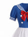 Abito da Marinaia Blu Anni '50 di Halloween per Cosplay 4