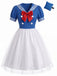 Abito da Marinaia Blu Anni '50 di Halloween per Cosplay 2