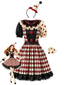 Abito da Clown Anni '5 Per Cosplay a Pois con Maniche a Sbuffo