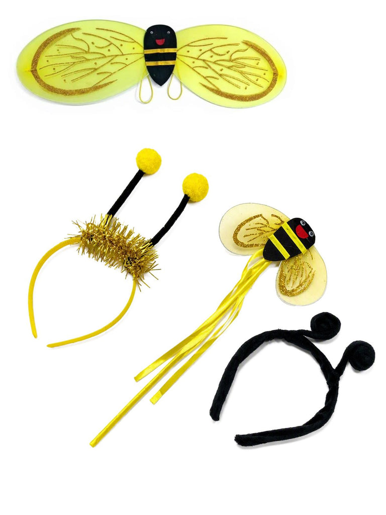 5PCS Completo Costume Giallo e Nero Anni '50 da Ape per Festa Horror 2