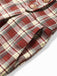 [Prevendita] Completo Rosso a Quadri Anni '70 con Camicetta con Fiocco e Pantaloni a Gamba Larga con Bretelle