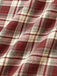 [Prevendita] Completo Rosso a Quadri Anni '70 con Camicetta con Fiocco e Pantaloni a Gamba Larga con Bretelle