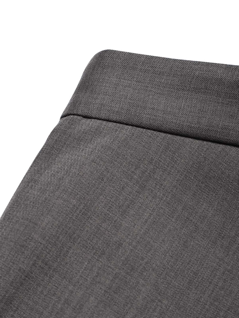 [Prevendita] Gonna anni '40 grigio scuro tinta unita e plissettata e a linea A 4