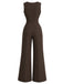 [Prevendita] 2PCS Blusa anni '30 con maniche a vescovo e tuta con tasche e pantaloni a gamba larga 7