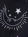 Abito Oro Anni '60 di Halloween con Stelle Luna Spalline Larghe e Linea A 11