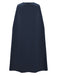 Abito da Regina Blu Navy Anni '70 con Mantella e Gonna Plissettata