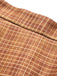 [Prevendita] Gonna Midi Marrone Anni '40 a Quadri a Vita Alta con Tasche 5