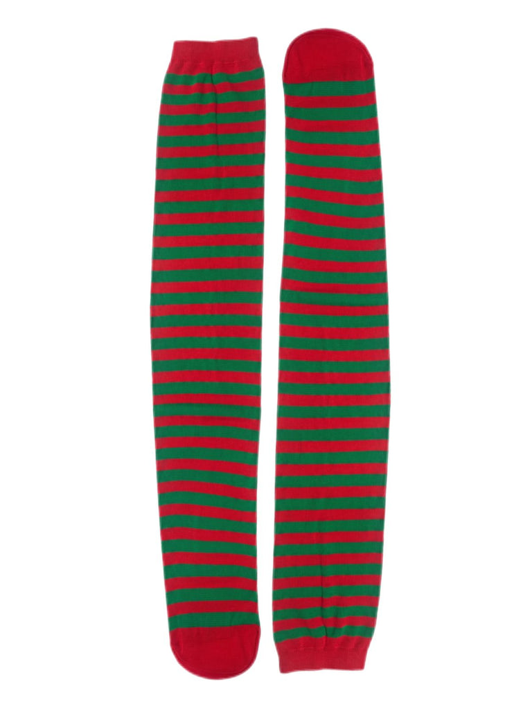 Completo Costume da Elfo Natalizio Verde Anni '40 in Velluto con Campanelli e Cintura 6