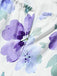 [Prevendita] Abito lavanda svasato con spalline e stampa floreale minuta Anni '50