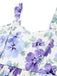 [Prevendita] Abito lavanda svasato con spalline e stampa floreale minuta Anni '50