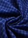 [Prevendita] Abito Blu Anni '50 a Quadri con Bordo in Pizzo Scollo Quadrato e Maniche a Sbuffo