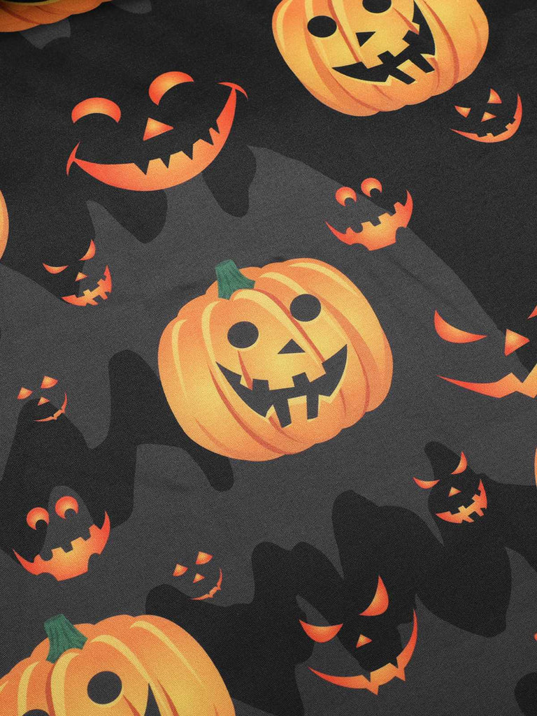 Abito a zucca con maniche a sbuffo Halloween anni '50