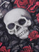 Abito in rete pizzo teschio rose di Halloween anni '50