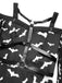 Abito da pipistrello con spalline sottili Halloween nero anni '50