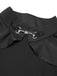 Cappotto trasparente patchwork di Halloween nero anni '30