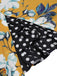 Abito a tubino pois floreale patchwork giallo anni '60