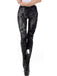 Leggings nero a forma di ragnatela di Halloween