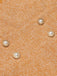 2PCS Camicetta e miniabito in tweed arancione anni '60
