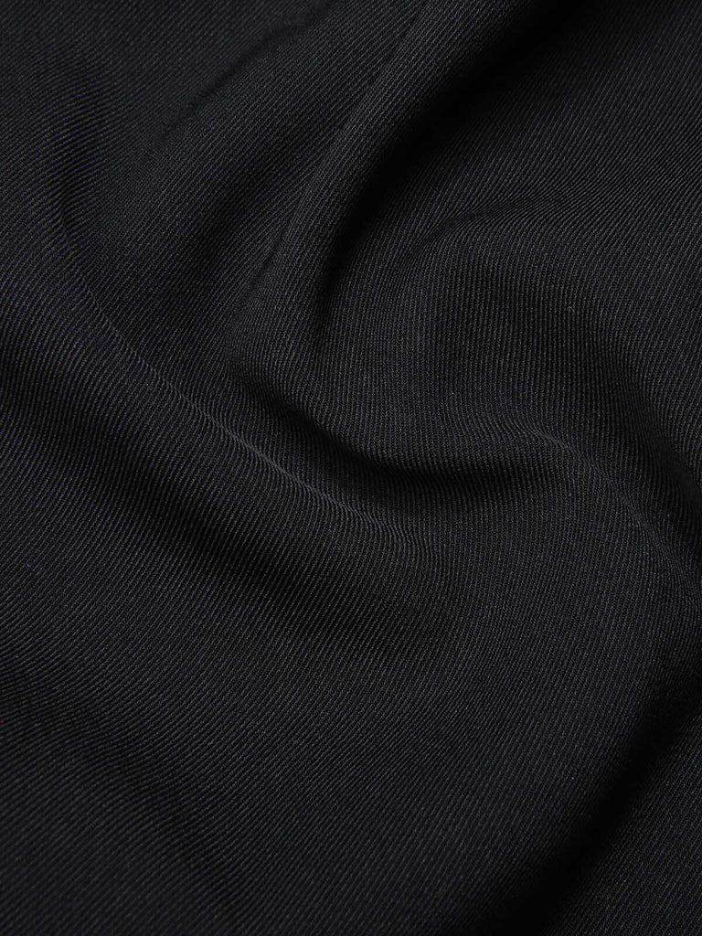 Abito a tubino leopardato in peluche nero anni '60
