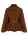 Cappotto con revers color cammello anni '40