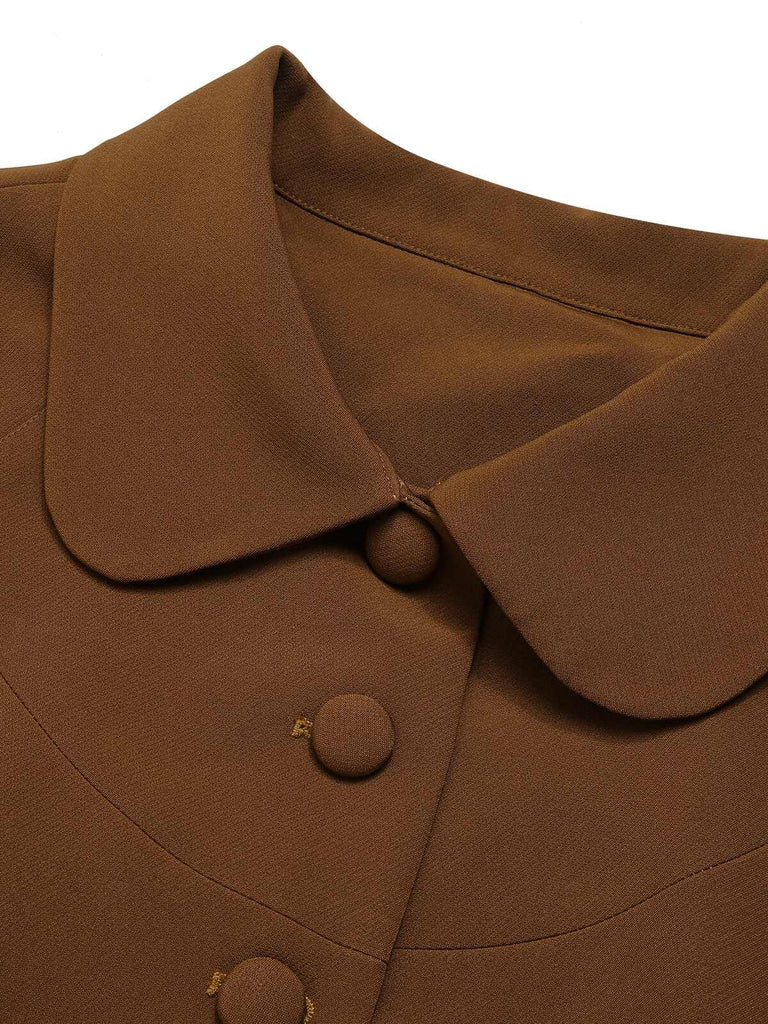 Cappotto con revers color cammello anni '40