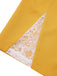 Abito in pizzo con cintura patchwork giallo anni '60