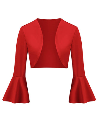 Giacca natalizia con maniche a tromba anni '50