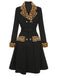 Cappotto leopardato con revers nero anni '50