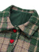 Giacca scozzese verde con risvolto anni '50