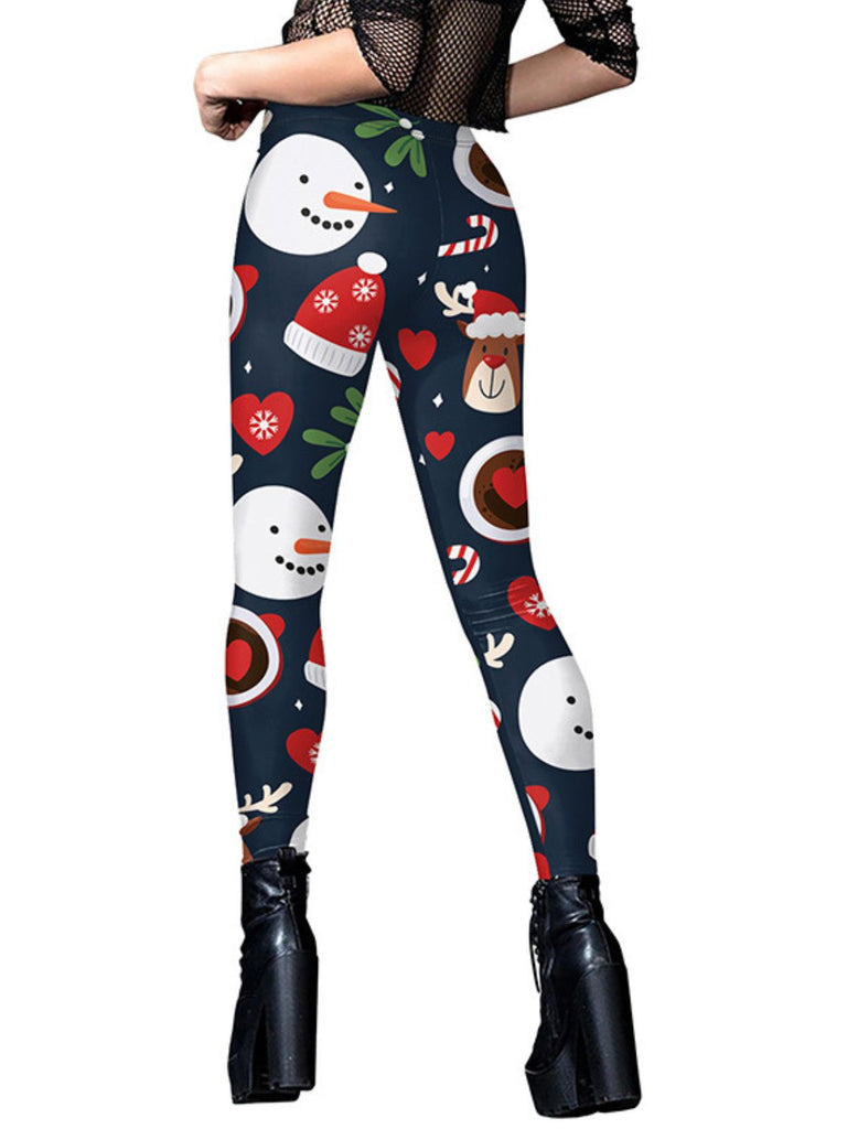 Leggings carini stampati natalizi anni '60