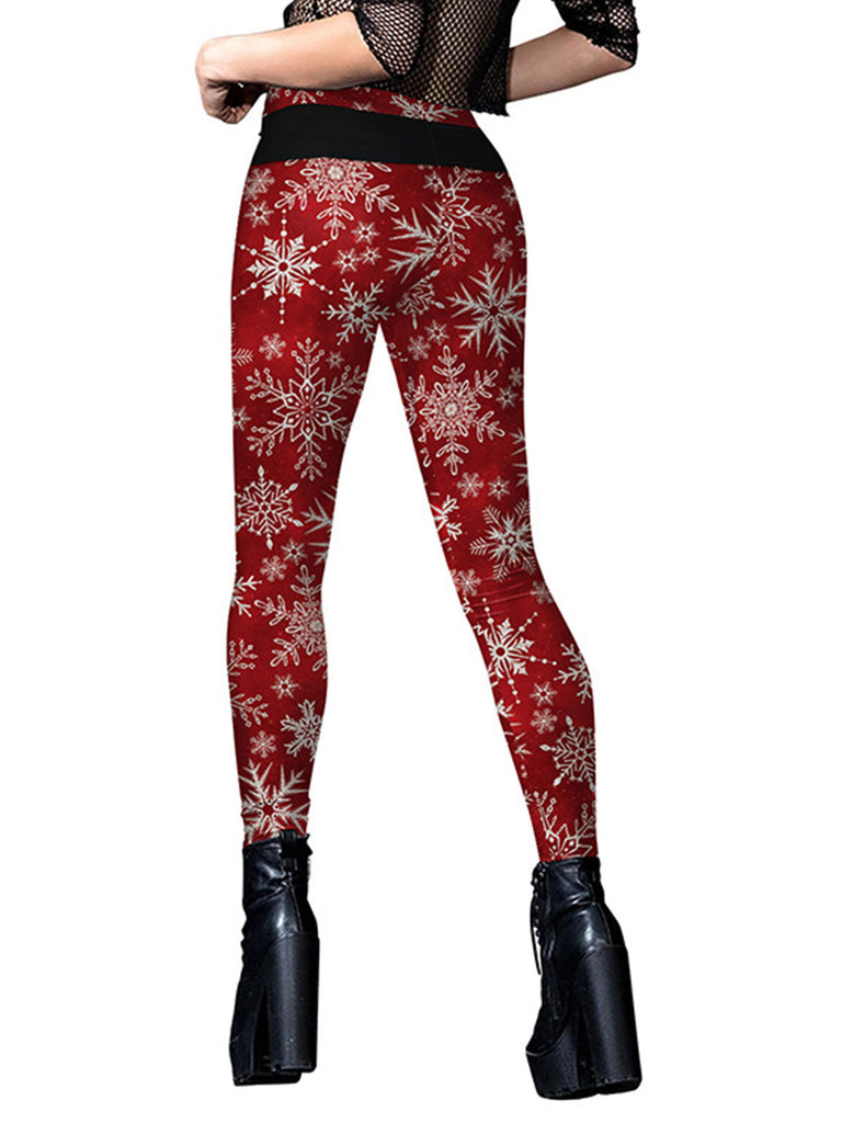 Leggings carini stampati natalizi anni '60