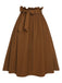 Gonna con cintura elastica in vita marrone anni '50
