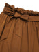 Gonna con cintura elastica in vita marrone anni '50