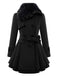 Cappotto invernale con collo di pelliccia anni '50