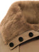 Cappotto invernale con collo di pelliccia anni '50