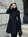 Cappotto aderente con revers in tinta unita anni '50