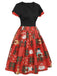 Abito da Babbo Natale a quadri rosso anni '50