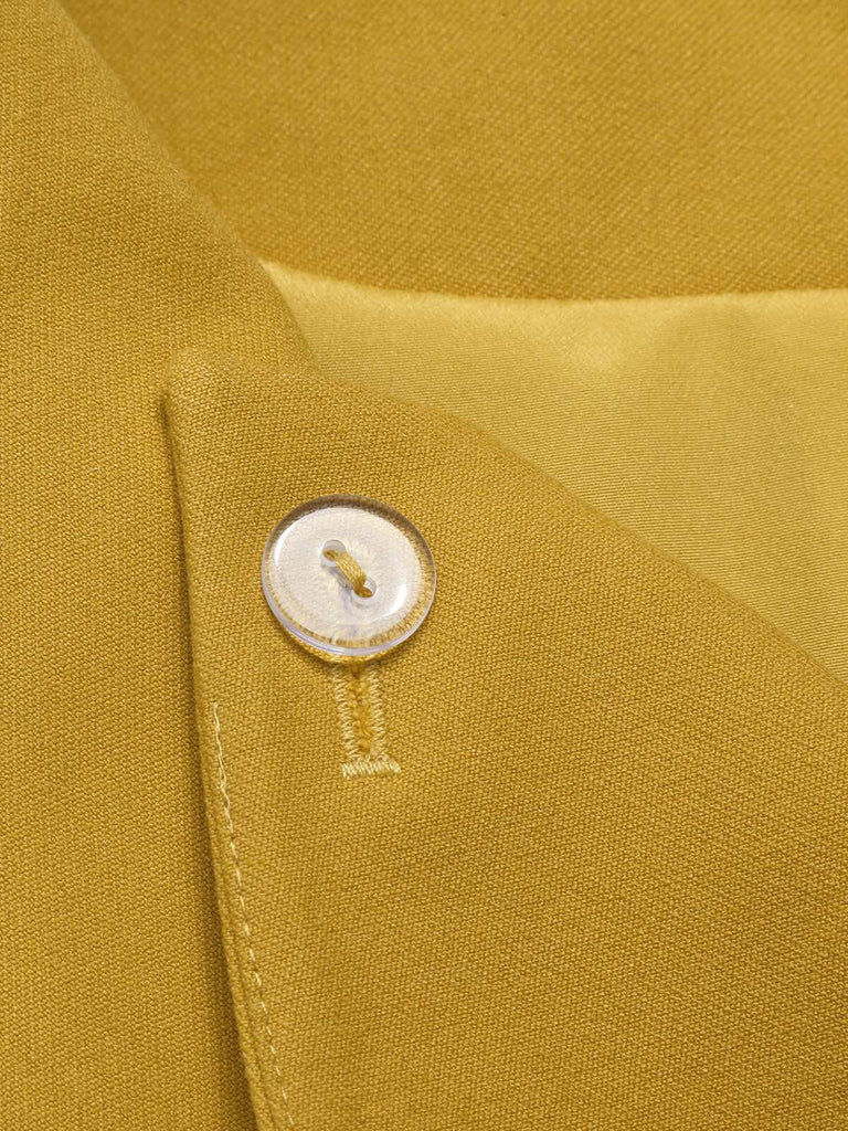 Cappotto corto con bottoni giallo anni '50